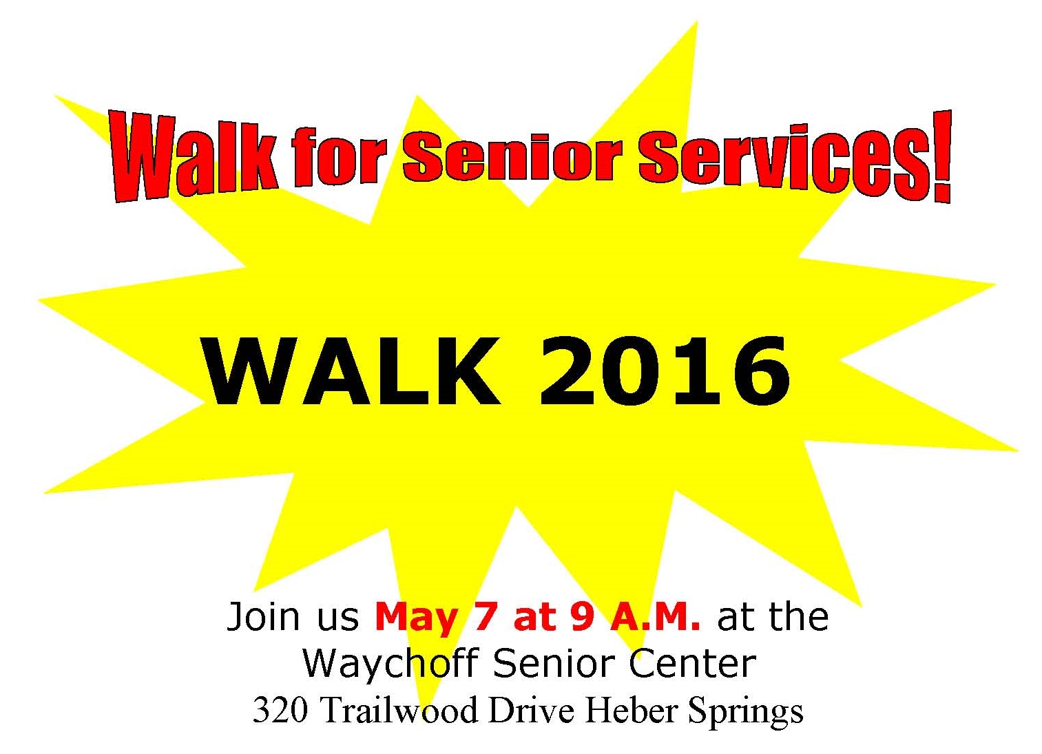 Walk for Senior Services in Cleburne County