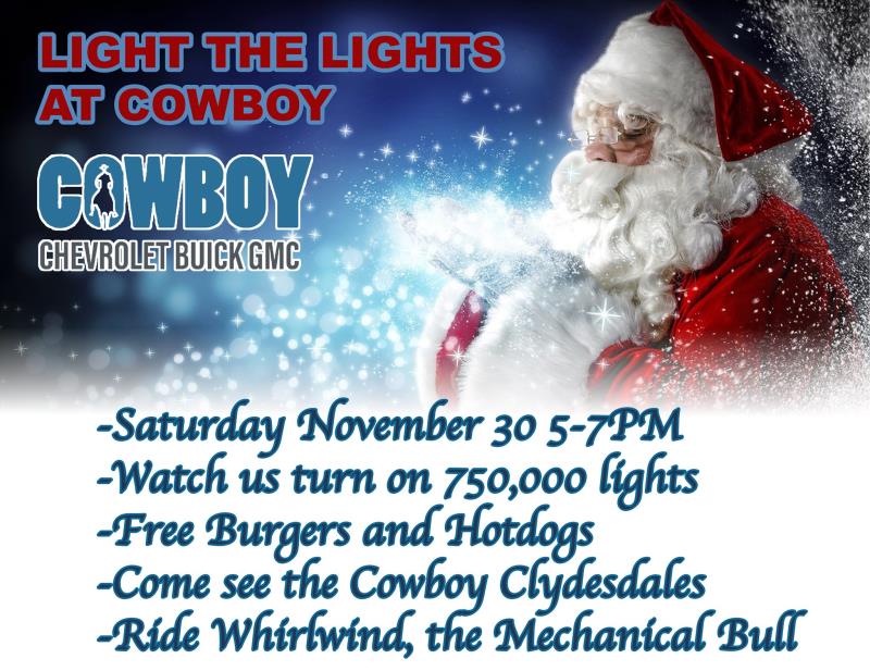 Light the Lights at Cowboy Chevrolet